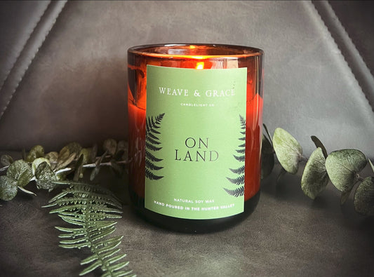 On Land Soy Candle ~ Australian Wild Flowers